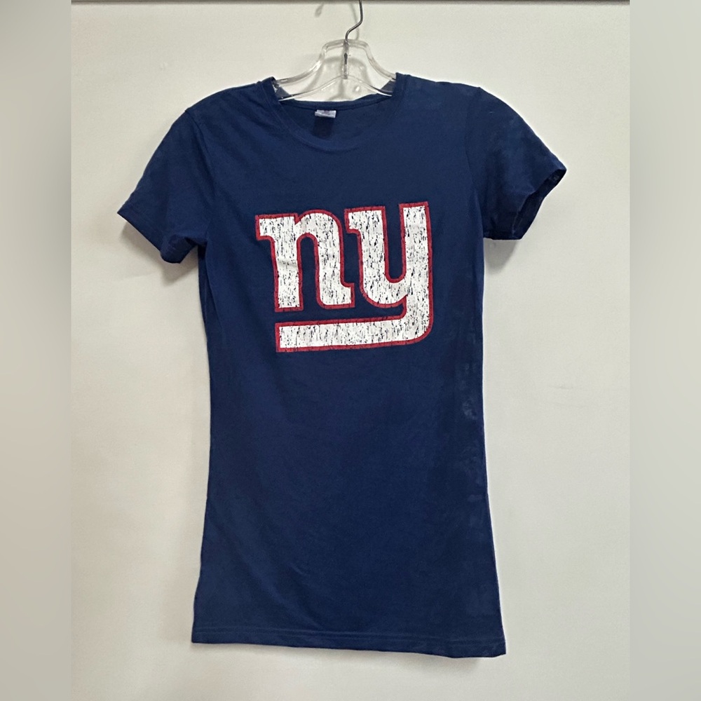 New York Giants Official Sheer Embroidered Logo Tee